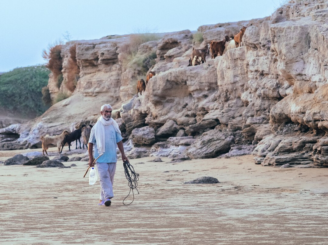 Portrait of a Portuguese man journalist with short beard