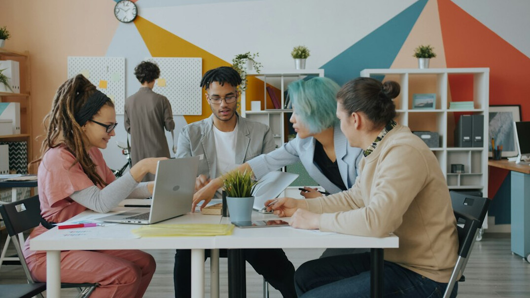 team working sustainably