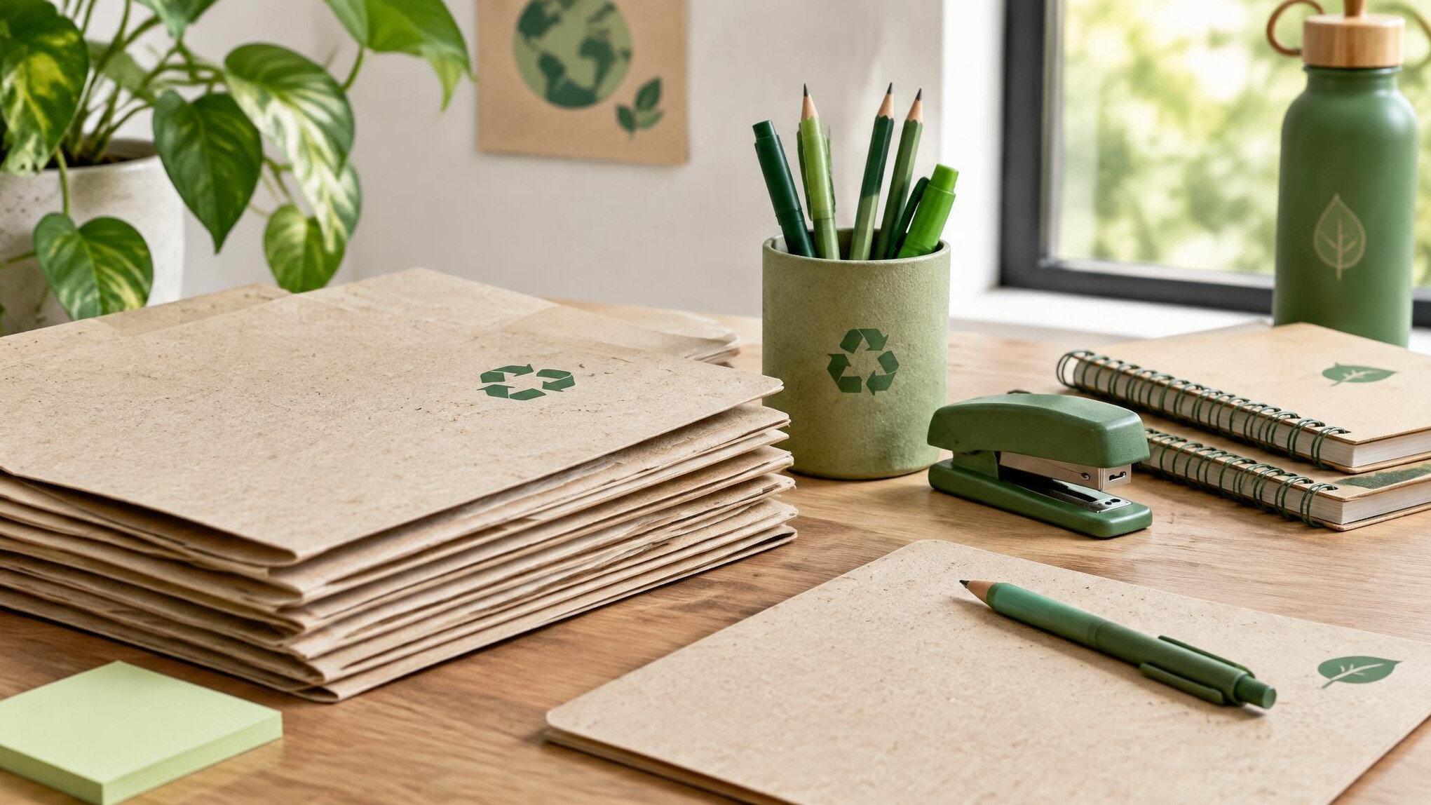 recycled paper files